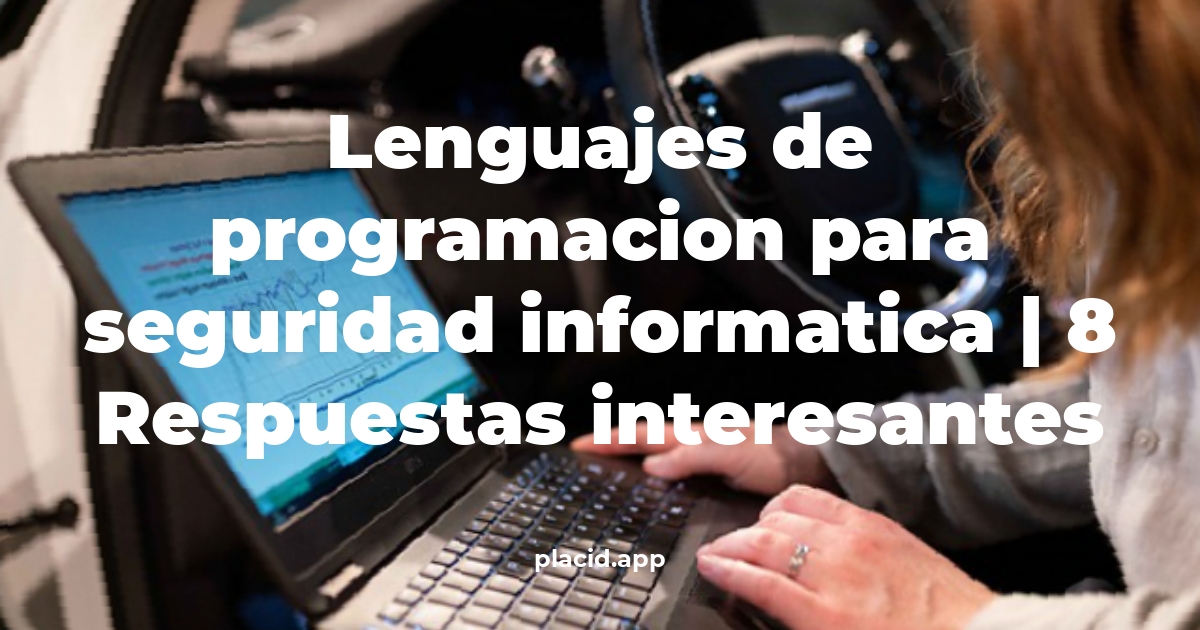 lenguajes de programacion para seguridad informatica