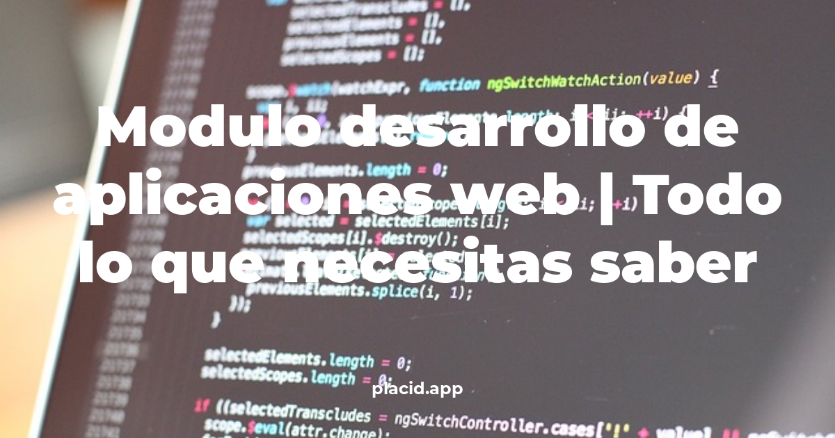 modulo desarrollo de aplicaciones web