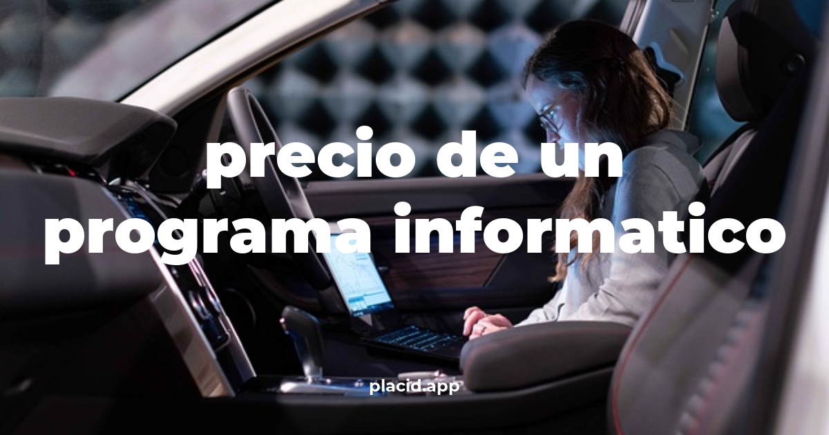 Precio de un programa informatico | Cosas que no sabias