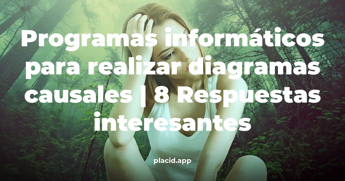 programas informáticos para realizar diagramas causales