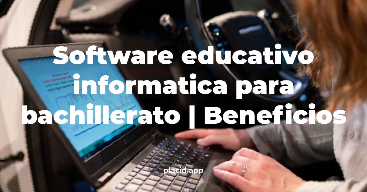 software educativo informatica para bachillerato