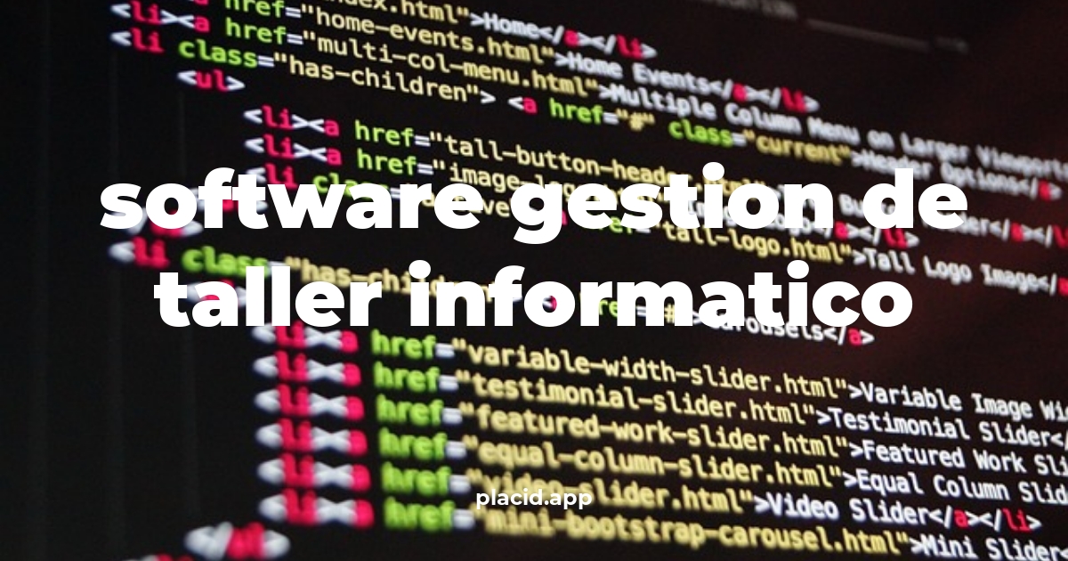 Software gestion de taller informatico | 8 Curiosidades