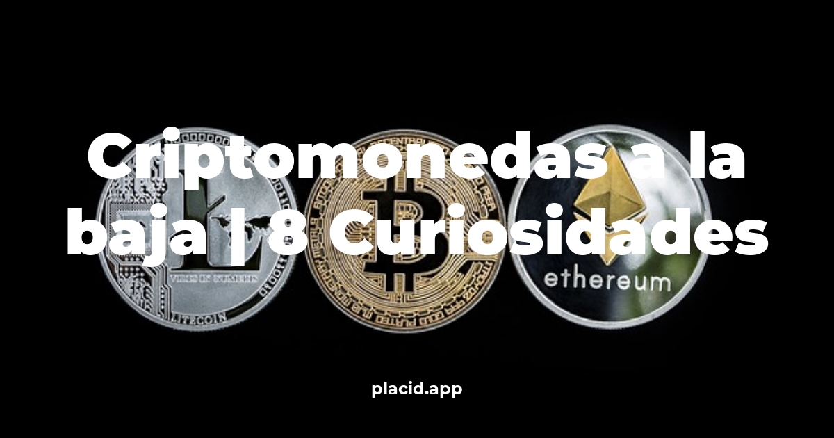 criptomonedas a la baja