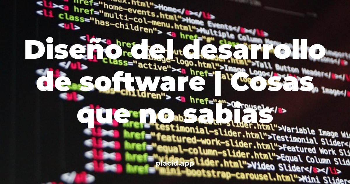 diseño del desarrollo de software