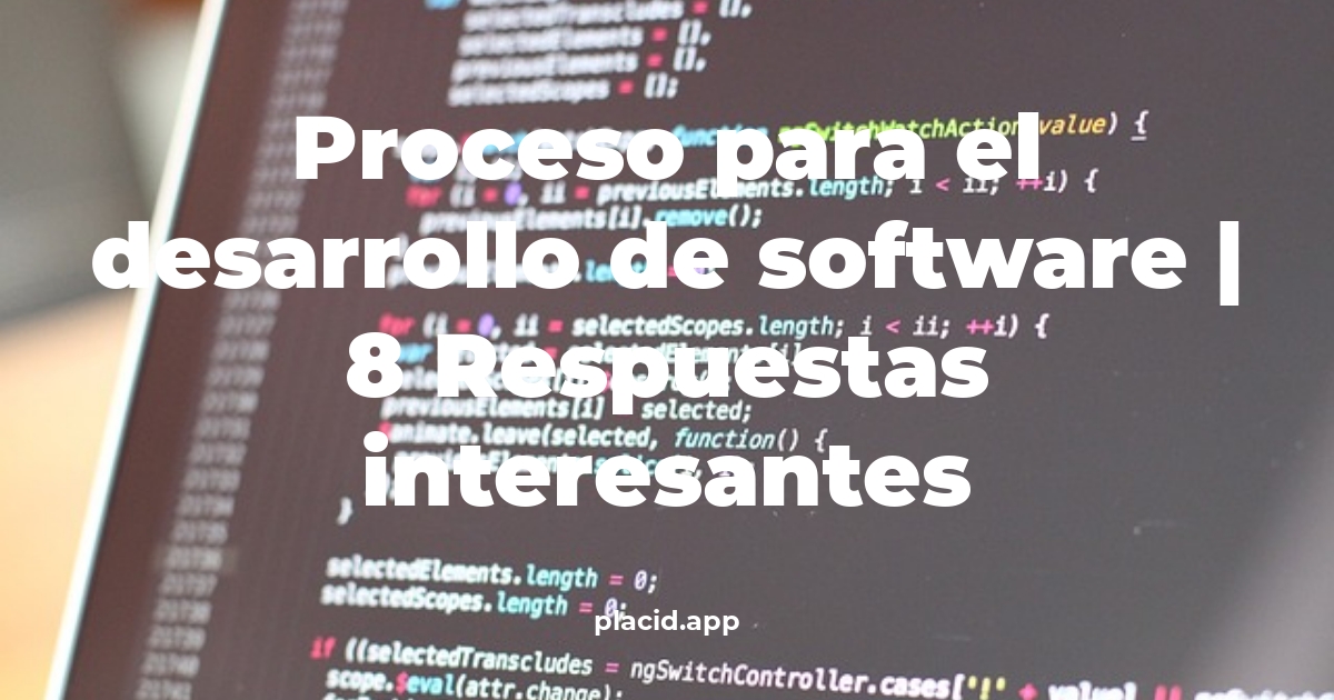 proceso para el desarrollo de software