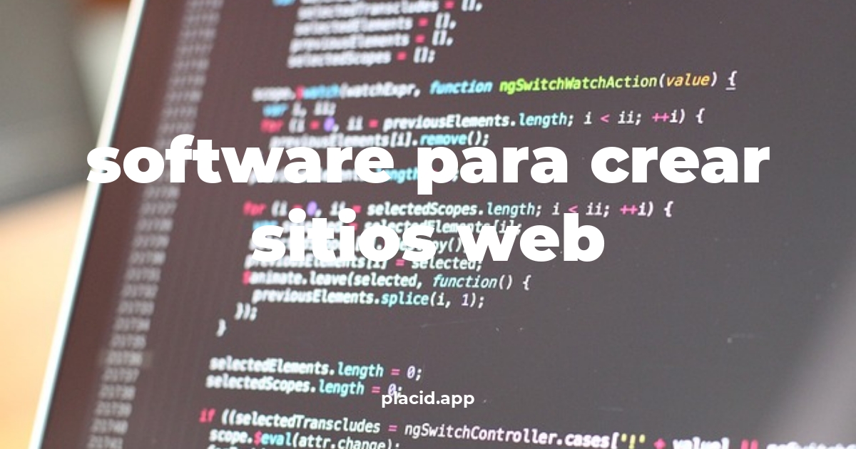 Software para crear sitios web | 8 Respuestas interesantes