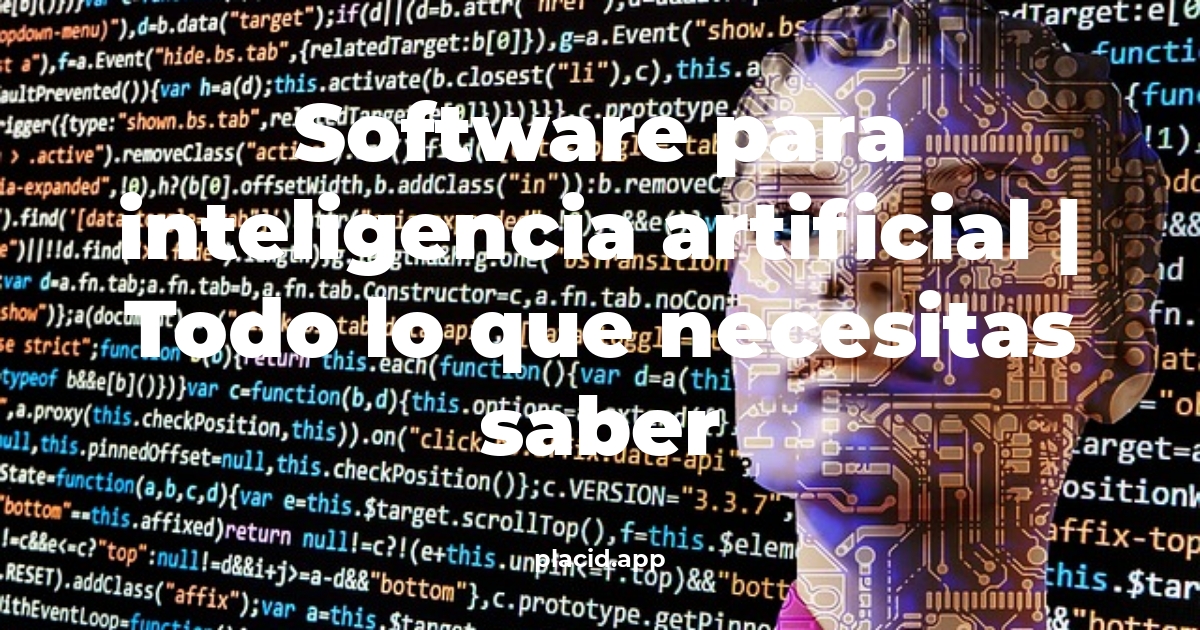 software para inteligencia artificial