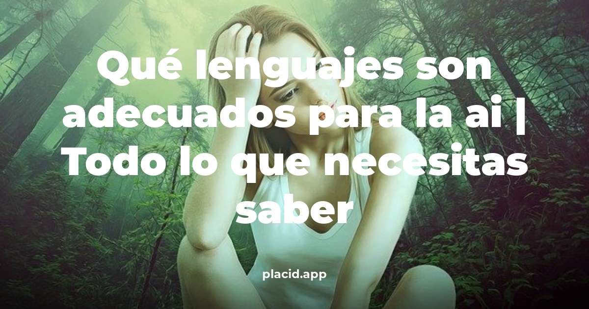 Qué lenguajes son adecuados para la AI