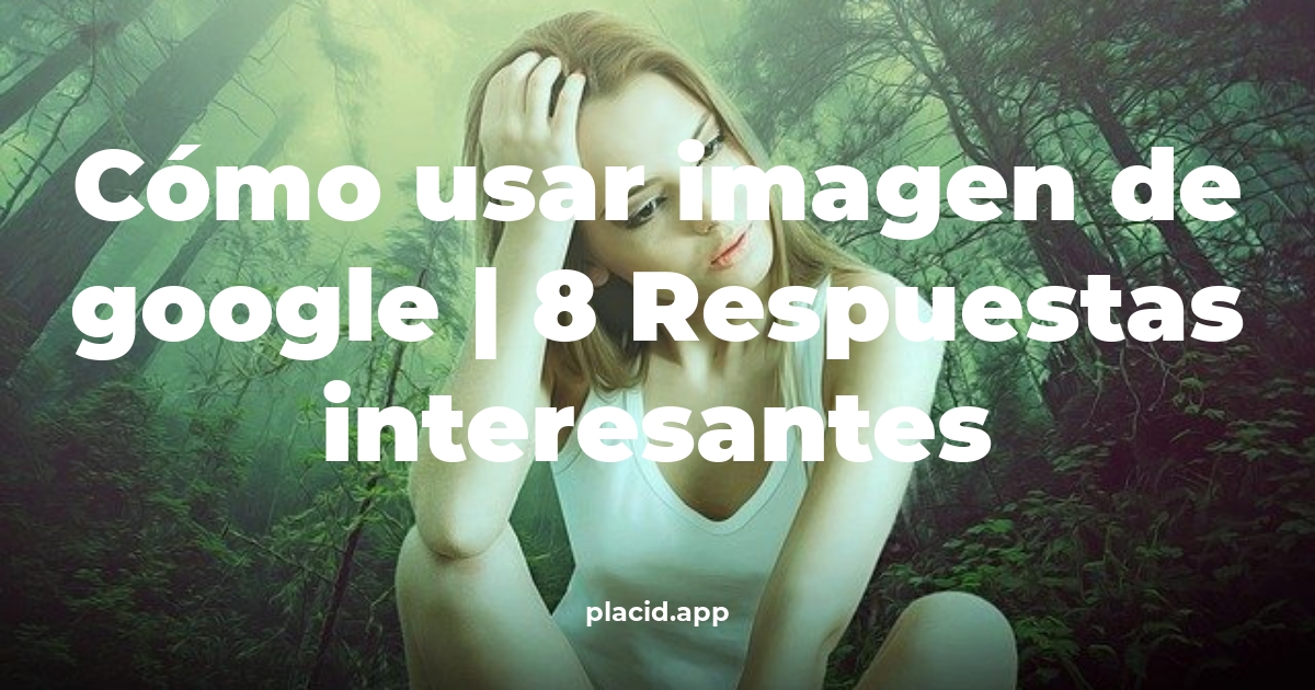 Cómo usar imagen de Google