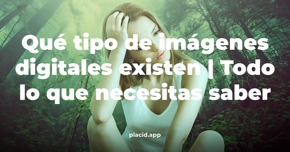 Qué tipo de imágenes digitales existen